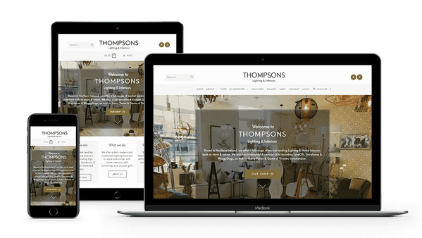 The Larne Web Design Co. Web Design SEO Larne County Antrim Website Design Larne web-design-seo-larne-client-portfolio-thompsons-lighting-interiors